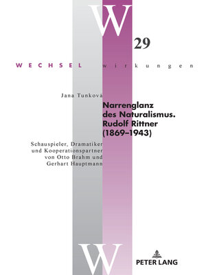 cover image of Narrenglanz des Naturalismus. Rudolf Rittner (1869–1943)